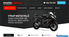 Desktop Screenshot of motopalace.cz